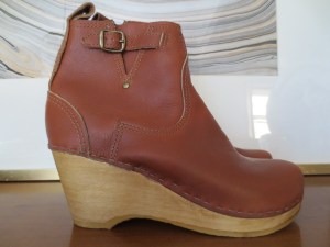 No.6 wedge heel clog boot. 